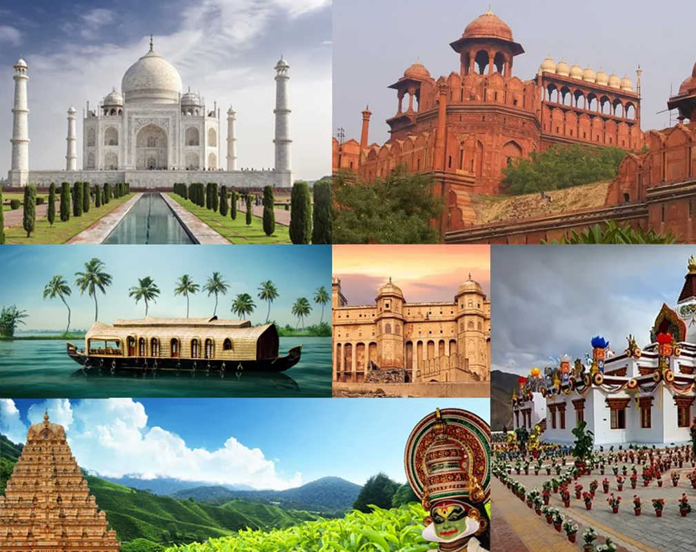 Travel destination scene image